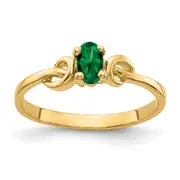 14K Yellow Gold 5x3mm Oval Mount St. Helens ring