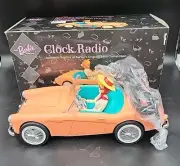 Vintage 1996 BARBIE Clock Radio Alarm 1962 Convertible Car NIB