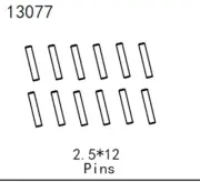 1/10 4Wd Rock Crawler 1001 Land Cruiser Part 13077 Pin 2.5*10