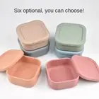 Modern Simple Lunch Box Silicone Bento Box Heating Container Student Tableware