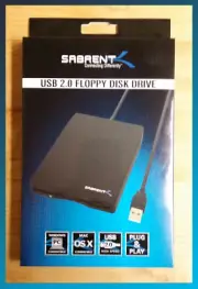 ^ EUC Sabrent FL-UDRV External USB 2.0 1.44 MB Floppy Disk Drive