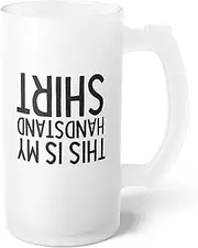 Teegarb Letter Blanket Humorous Acrobatics Athletic Lover acrobatic Trampolining Sports Fan Frosted Glass Beer Mug 16oz / Frosted
