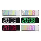 LED Clock Digital Desktop Clock Temperature Display Silent Kids Teens Adults