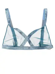[Tom Ford] Tom Ford-Iridescent Sable Tulle Top Intimo Celeste-Donna 38IT