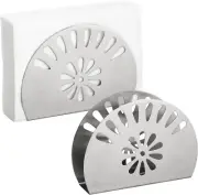Napkin Holder Set of 2 - Stainless Steel Napkin Holders for Tables Modern Servie