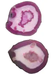 RABLABS Pink Agate Natural Stone Coasters #IS009 Approx. L 6.6" x W 5" NWB