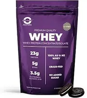 Pure Product Australia - Whey Protein Concentrate & Isolate -100% Premium Grass Fed AU & NZ Whey - 24g Protein per Serve - Non GMO - 5kg (165 Servings) - Cookies & Cream