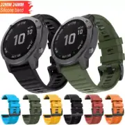 Quick Fit Silicone Watch Band Strap 22/26mm For Garmin Fenix6 6X 5X fenix3 HR