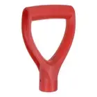 Shovel D Grip Handle 1-1/4""(32mm) Inner Dia. ABS Spade Snow Shovel, Red