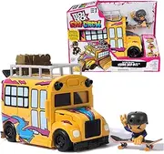 Tech Deck Sk8 Crew 2-in-1 Transforming Ultra Sk8 Bus & Storage with Fingerboard & Figure, Collectible Mini Skateboards, Kids’ Toys for Ages 5 and up