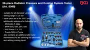 BGS Germany 28-pcs Massive Trade Quality Radiator Pressure Cooling System Tester