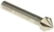 Dormer HSS 90° COUNTERSINK DRILL BIT 56mm Length, 12.4mm Head Diameter, 3-Flutes