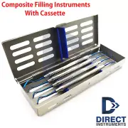 Blue Titanium Dental Amalgam Composite Filling Instrument Cassette Sterilization