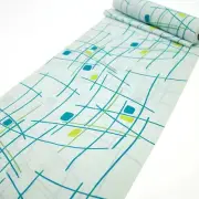 Silk Long Underwear Light Blue Modern Pattern Casual Un