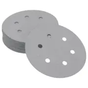 Sandpaper Round 150x150mm 800 Grit 50 Pcs White Hook & Loop Sanding Sheets