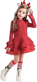 [WUANDIXFA] Toddler Baby Boy Girl Knit Sweater Fall Winter Warm Pullover Cute Christmas Round Neck Cardigan Knit