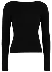 Lisa Yang Juliette Open-back Cashmere Jumper - Black - 2 (UK 12-14 / M-L) 2 (UK 12-14 / M-L)