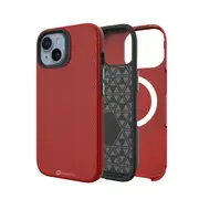 iPhone 15 Rugged Shockproof Case Cover - Best Quality, Flexible & Strong, Lightweight, Heavy-Duty Protection, Durable, MagSafe Compatible - Red