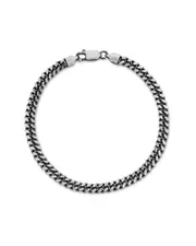 Yield of Men Silver Curb Link Chain Bracelet