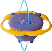 Spill Resistant Gyro Bowl - Kids Bowl, 360 Degree Rotating Spill-proof Snack Bowl | Bowl for Kids, Boys and Girls, Safe Solution, Portable And