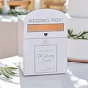 Ginger Ray Post Box for Wedding Cards, White