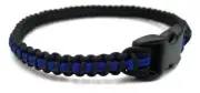 Paracord Bracelet Thin Blue Line Micro Cord U.S. Seller - Handmade