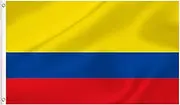 LARGE Colombian Flag, 3x5Ft Columbia Flags Banner For Indoor Outdoor Decoration of Canada Yards.Parade Or Express Mood