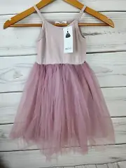 NNJXD Girls Dress 5/6 Pink Purple Tulle Dress