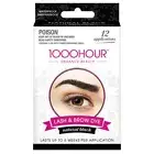 1000 Hour Eyelash & Brow Dye Kit Waterproof Smudge Proof Natural Black Cosmetics