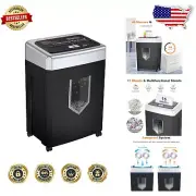 15-Sheet Paper Shredder with 5-Gallon Bin & Continuous Runtime - Quiet Operation