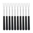A Must Have for BBQ Enthusiasts 10 Piece Adjustable Skewering Forks Set