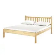 Dahlian Solid Pine Timber Bed Frame - Natural