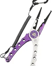 LLEIIshen Multifunctiona Fishing Pliers Grip Aluminum Alloy Line Cutter Knot Scissors Hook Remover Outdoor Fishing Accessoire/1379