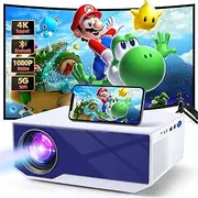 Projector with WiFi and Bluetooth, 2025 New 15000Lumens Native Full HD 1080P Outdoor Indoor Movie Projector Projector Compatible with Android/iOS/Windows/HDMI/USB