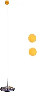 GALPADA Table Tennis Training Elastic Shaft Device for Use Includes Base Paddles Tube Elastic Rod Pong Balls Sports Racket for Skill Development Random Color