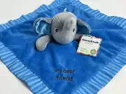 NWT Garanimals My Best Friend Elephant Blue Satin Plush Baby Security Blanket
