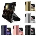 Case For Samsung Galaxy Z Fold 6 5 4/2/3 Shockproof Clear Mirror Leather Cover
