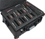 Case Club 147 Folding Knife Case - Hard Sided Travel and Storage Organize Case fits a Variety of Folding Knives, Swiss Army Knives, Butterfly Knives, Fixed Blades & More in a Lockable, Rugged Case