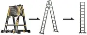Ladders Telescopic Ladder Multi-Purpose Aluminum Telescopic Ladder Portable Extendable A-Telescoping Straight Ladder Marriage Beauty Comes