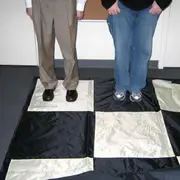 4.8m x 4.8m Life Sized Stitched Nylon Chess &amp; Checkers Mat