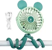 Octopus Fan For Stroller - Octopus Design Flexible Tripod Clip On Fan - Portable Electric Cart Silent Fan Camping, Handheld Personal Cooling Fan
