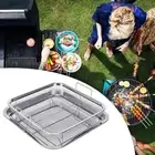 Roasting Pan and Rack Set Bakeware Baking Tray Stainless Steel Easy Clean