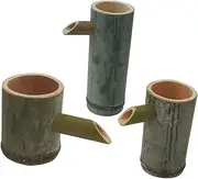 3Pcs Bamboo Water Fountain Patio Fountain for Garden Fish Tank Durable Decorative for Home Accent