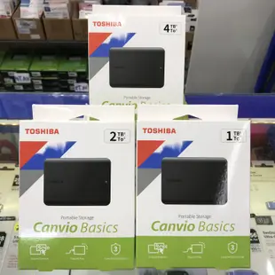 【公司貨】Toshiba 東芝 A5 Canvio Basics 黑靚潮Ⅴ 1T 1TB 2.5吋 外接式硬碟 行動硬碟