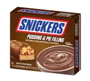 SNICKERS Pudding & Pie Filling Mix 2.55 oz Dessert Just ADD MILK ** BB 8/2026 **
