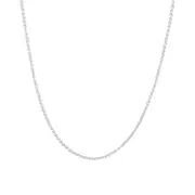 9kt White Gold Wheat Necklace Chain 46cm