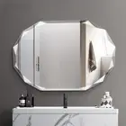 Single Beveled Edge Frameless Wall Mount Bathroom Mirror 20"L x 28"W
