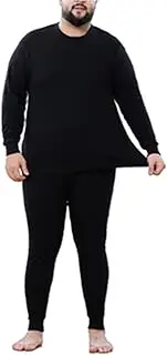 [CFlong] Thermal Underwear Mens Set, Winter Thermal Base Layer, Ultra Soft Warm Round Neck Long Sleeved High Waist Seamless Large Size Slim Top and Bottoms Suit