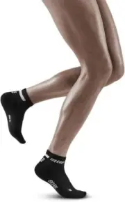 CEP Women's Ankle Compression Running Low Cut Socks For 3, 4.0 - Black
