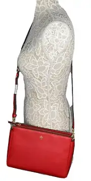 Tory Burch Blake Crossbody Medium Bag Color Brilliant Red